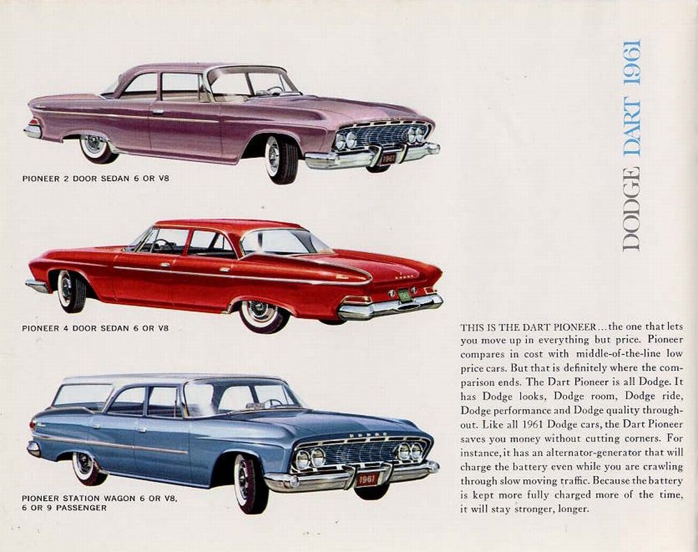 1961 Dodge Dart And Polara Brochure Page 6